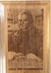 TEC-P444 - Saint John Paul II Wood Plaque