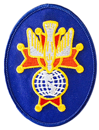 4T - 4th Degree Embroidered Oval Patches NOT IRON ON)
