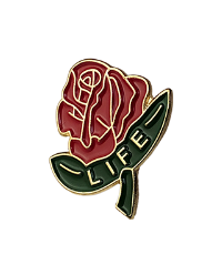 TEC-RS101 - Life Rose Pin