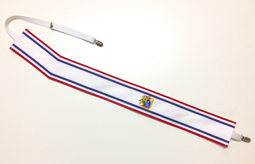Social Baldric with Elastic Fasteners Knights of Columbus Supplies
