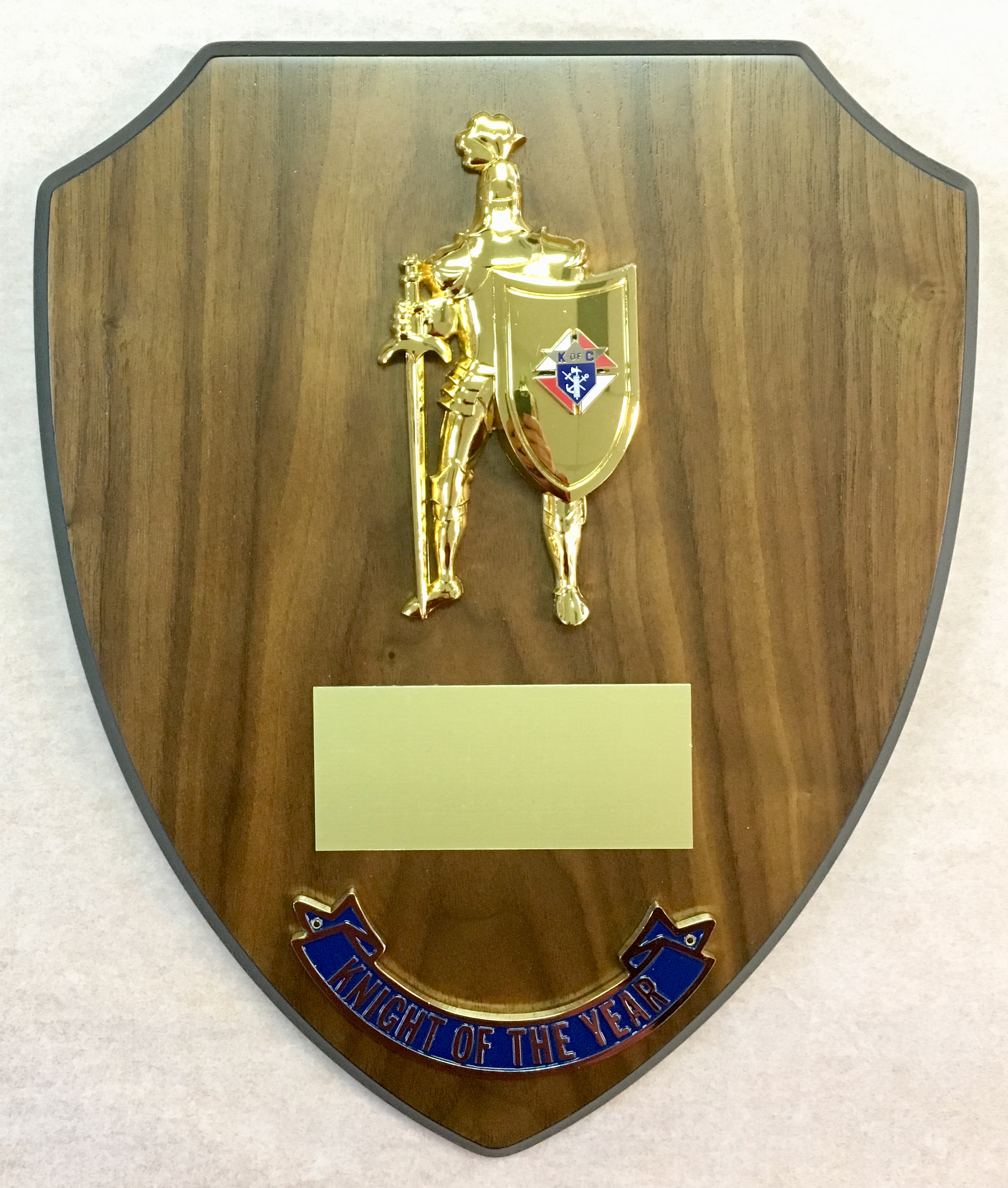 Knight of the Year Plaque Knights of Columbus Supplies