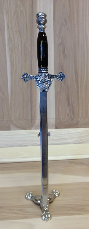 Sword Letter Opener (Black or White Handle)