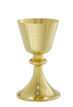 24kt plated Chalice with Paten