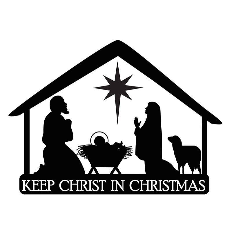 TEC-TC426 - Nativity Stable Christmas Auto Magnet