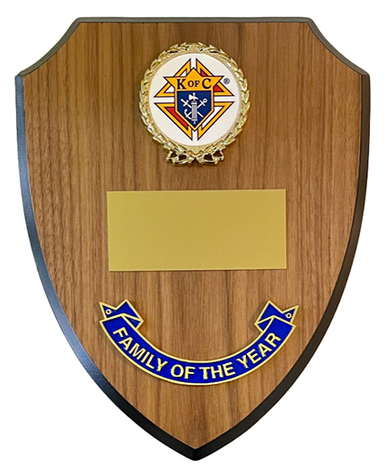 Family Of the Year Plaque