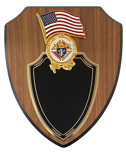 U.S. Flag Plaque with Emblem of the Order