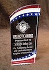 Stars and Stripes Acrylic Patriotic Award