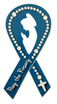TEC-WS444 - Pray the Rosary Auto Magnet