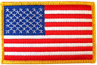 TEC-F112 - U.S. Flag Patch (NOT IRON ON)