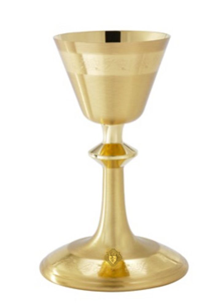 24kt plated Chalice with Paten