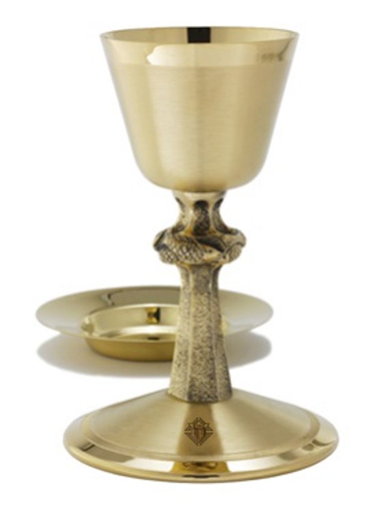 24kt plated Chalice with Paten